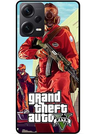 Силіконовий бампер чохол для xiaomi redmi note 12 pro plus з малюнком gta гта