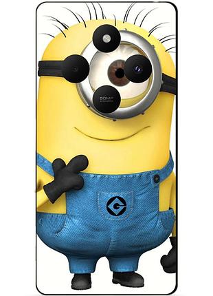 Силіконовий чохол бампер для oppo reno 12f з малюнком міньйон кевін minion