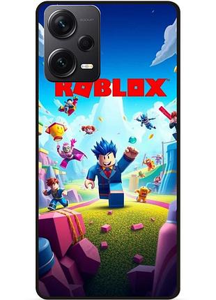 Силиконовый чехол для xiaomi redmi note 12 pro plus с рисунком roblox игра в кальмара роблокс