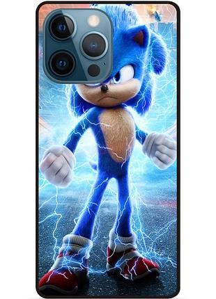 Чехол силиконовый бампер для iphone 13 pro max соник sonik