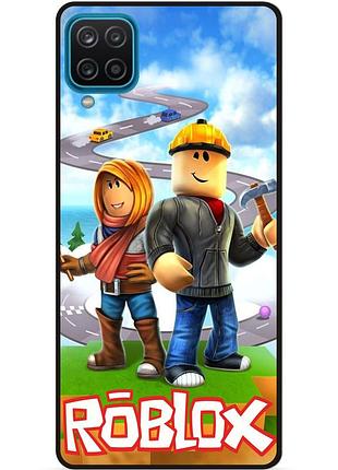 Силіконовий чохол бампер для samsung a12 з картинкою roblox роблокс
