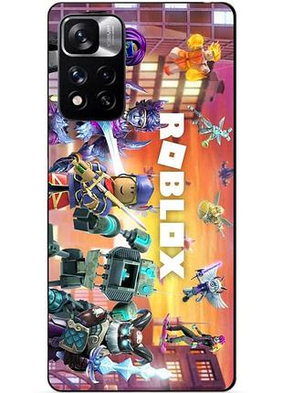 Силіконовий чохол бампер для xiaomi redmi 10 з картинкою роблокс roblox
