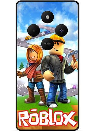 Силіконовий чохол бампер для tecno spark 30c з картинкою roblox роблокс