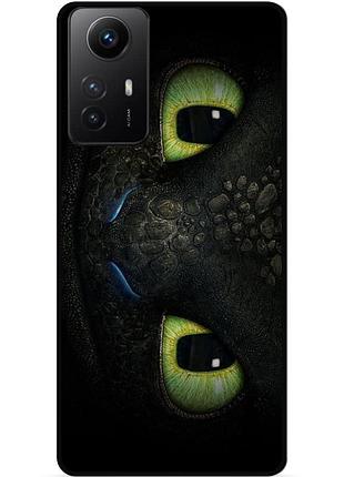 Силіконовий чохол бампер для xiaomi redmi note 12s з малюнком как приручить дракона