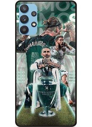 Силіконовий чохол бампер для samsung a32 з малюнком серхио рамос sergio ramos