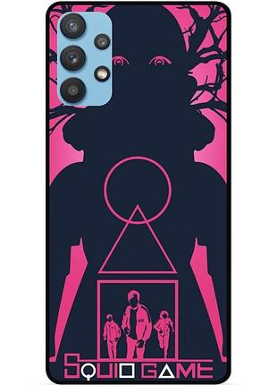 Силиконовый чехол бампер для samsung a32 игра в кальмара squid game