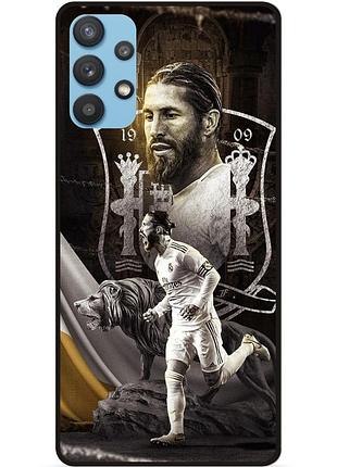 Чехол силиконовый бампер для samsung a32 с рисунком sergio ramos серхио рамос real