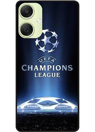 Силиконовый чехол бампер для samsung a06 с рисунком лига чемпионов