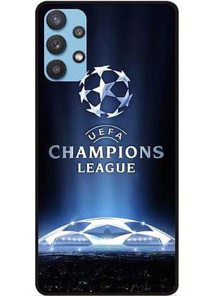 Силиконовый чехол бампер для samsung a32 с рисунком лига чемпионов