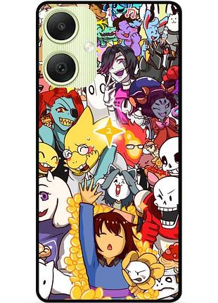 Силиконовый чехол бампер для samsung a06 с рисунком undertale андертейл