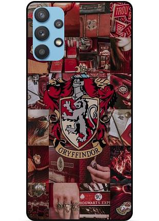 Силиконовый бампер чехол для samsung a32 с рисунком гриффиндор gryffindor гарри поттер harry potter