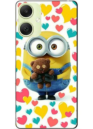 Силиконовый бампер чехол для samsung a06 с рисунком миньон боб minion