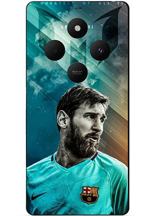 Чехол силиконовый бампер для xiaomi redmi 14c с рисунком leo messi месси