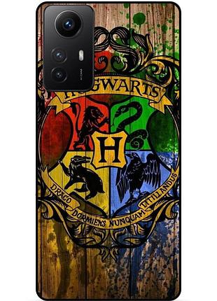 Силиконовый бампер чехол для xiaomi redmi note 12s с рисунком hogwarts хогвартс гарри поттер harry potter