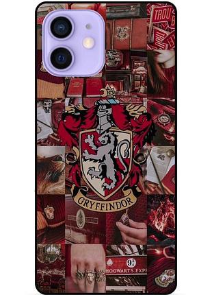 Силиконовый бампер чехол для iphone 12 mini с рисунком гриффиндор gryffindor гарри поттер harry potter
