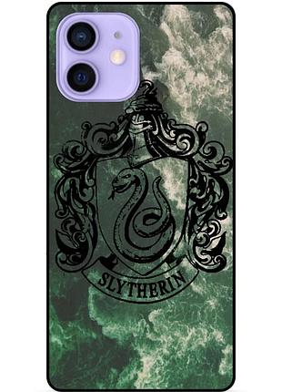 Силиконовый бампер чехол для iphone 11 с рисунком слизерин slytherin гарри поттер harry potter
