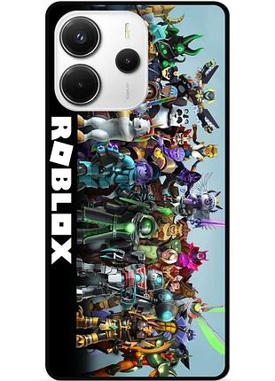 Силіконовий чохол бампер для xiaomi redmi note 14 5g з малюнком roblox роблокс