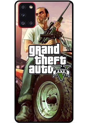 Силіконовий бампер чохол для samsung a21s з малюнком gta гта
