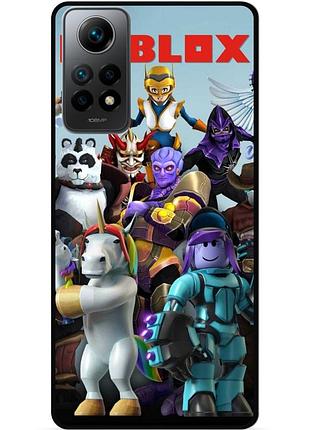 Силиконовый чехол бампер для xiaomi redmi note 12 pro с рисунком роблокс roblox