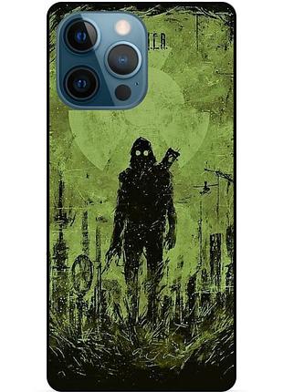 Силіконовий бампер чохол для iphone 14 pro з малюнком stalker сталкер