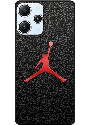 Чехол силиконовый бампер для xiaomi redmi 12 с рисунком jordan джордан
