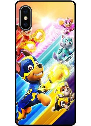 Силіконовий чохол бампер для iphone xr з малюнком щенячий патруль