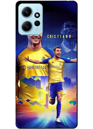 Силіконовий чохол бампер для xiaomi redmi note 12 з малюнком роналдо аль наср ronaldo