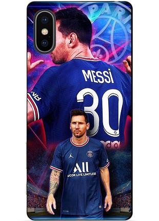 Силіконовий чохол бампер для iphone x 10 з малюнком мессі псж messi