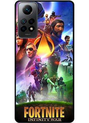 Силиконовый чехол бампер для xiaomi redmi note 12 pro с рисунком fortnite фортнайт