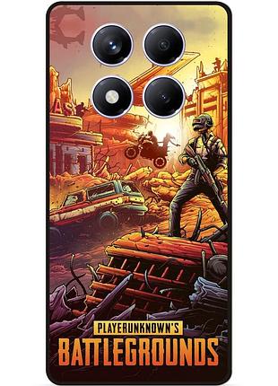 Силіконовий чохол бампер для xiaomi redmi note 14 pro 5g з малюнком pubg пабг