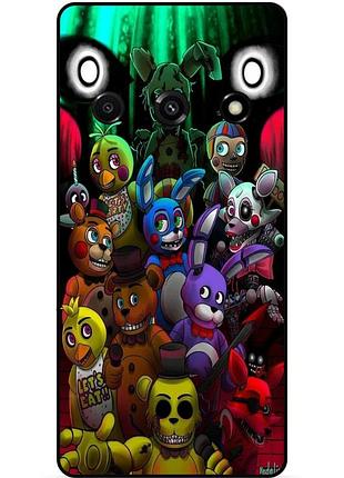Силиконовый бампер чехол для xiaomi redmi a3 с рисунком freddy фредди аниматроники