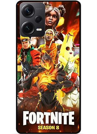 Силіконовий чохол бампер для xiaomi redmi note 12 pro 5g з малюнком fortnite marvel фортнайт марвел