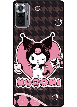 Силиконовый чехол бампер для xiaomi redmi note 10 pro с картинкой куроми kuromi