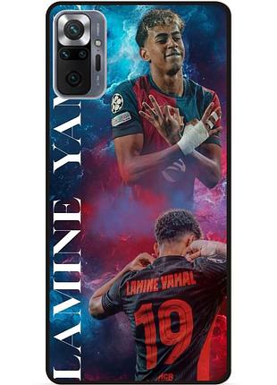 Силиконовый чехол бампер для xiaomi redmi note 10 pro с рисунком ламин ямаль lamine yamal