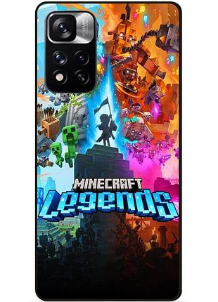 Силиконовый бампер чехол для xiaomi redmi 10 игра майнкрафт minecraft