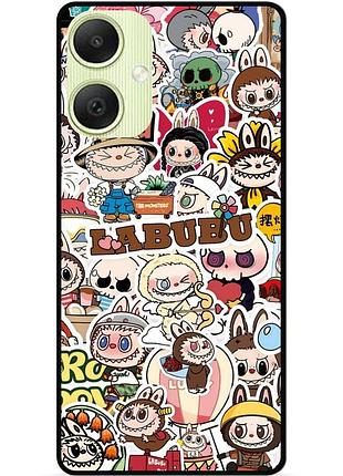 Силиконовый чехол бампер для samsung a06 с картинкой лабубу labubu