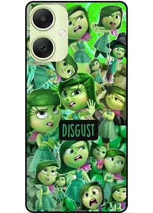 Чехол силиконовый бампер для samsung a04e с рисунком головоломка disgust