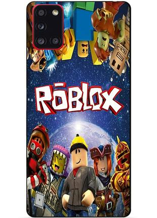 Силіконовий чохол бампер для samsung a21s з малюнком роблокс roblox