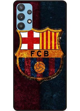 Силіконовий чохол бампер для samsung a32 з малюнком барселона barcelona