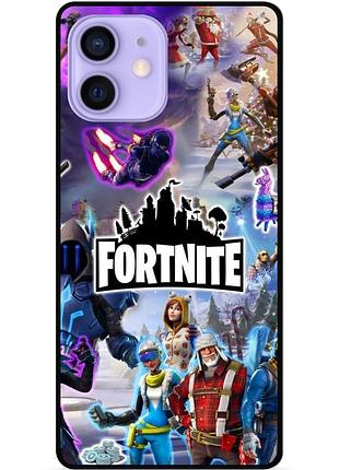 Силиконовый чехол бампер для iphone 11 игра fortnite фортнайт