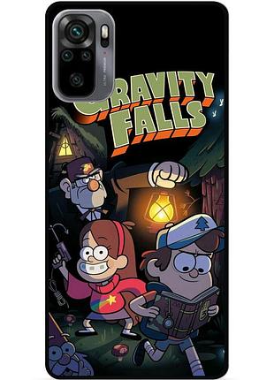 Силиконовый бампер чехол для xiaomi redmi note 10 с картинкой гравити фолз gravity falls