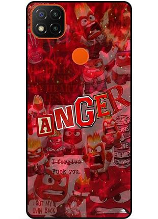 Чехол силиконовый бампер для oppo a15 с рисунком головоломка anger