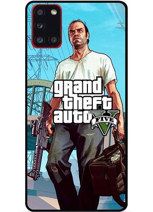 Силіконовий бампер чохол для samsung a21s з малюнком gta гта