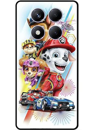 Силіконовий чохол бампер для xiaomi redmi note 14 pro 5g з малюнком щенячий патруль