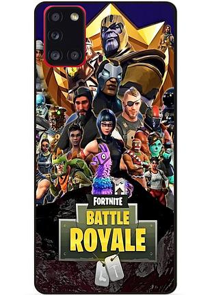 Силіконовий чохол бампер для samsung a21s з малюнком фортнайт fortnite