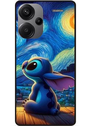 Силиконовый бампер чехол для xiaomi redmi note 13 pro plus 5g stitch лило и стич