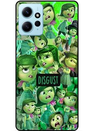 Чехол силиконовый бампер для xiaomi redmi note 12 с рисунком головоломка disgust
