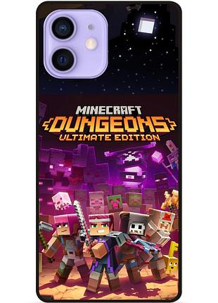 Силиконовый чехол бампер для iphone 12 mini стив minecraft крипер майнкрафт