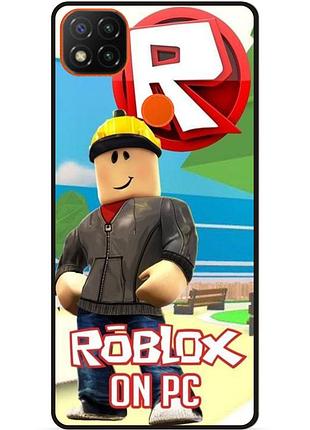 Силиконовый чехол для xiaomi redmi 9c с картинкой роблокс roblox