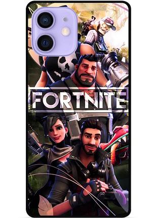 Силіконовий чохол бампер для iphone 12 mini з картинкою фортнайт fortnite
